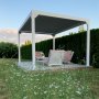 Valkoinen Pergola Premium | Avattavat sleet