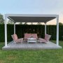 Valkoinen Pergola Premium | Avattavat sleet