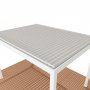 Pergola Premium 4x3m | Moottorikyttinen sleikn katto | Valkoinen