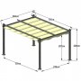 Pergola aurinkokatolla | 4x3m